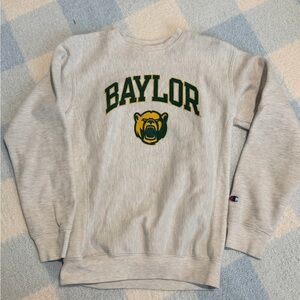 Champion Gray Baylor Crewneck Sweater